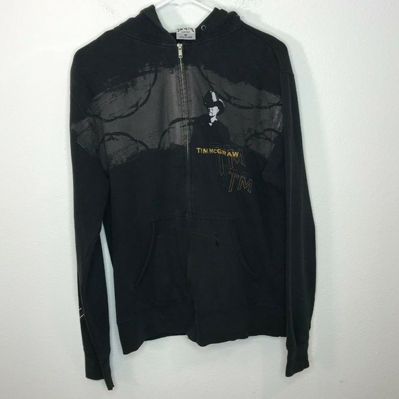 Apex Men's Printed Tim McGraw Full Zip Sweatshirt - Picture 2 of 8